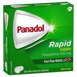 Panadol Rapid Soluble 20 Effervescent Tablets