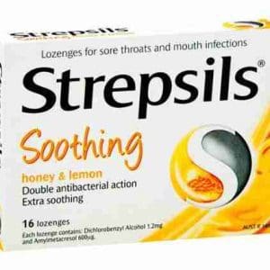 Strepsils Soothing Honey & Lemon 16 Lozenges