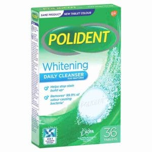 Polident Whitening Daily Cleanser For Dentures 36 Tablets - Image 1