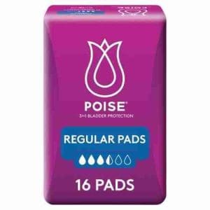 Poise Regular Pad 16 Pack