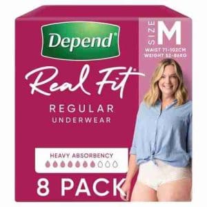 Depend Wmn Underwear Med 8 Pack Z4