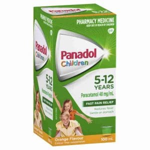 Panadol Children 5 - 12 Years Colourfree suspensionension, Orange Flavour, 100ml
