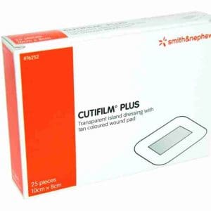 Cutifilm Plus Post Operative Dressing 8cm X 10cm 25/Box