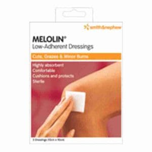 Melolin Absorbent Dressings 10cm X 10cm 3 Pack