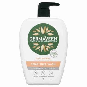 Dermaveen Daily Nourish Soap - Free Wash For Dry & Sensitive Skin 1L