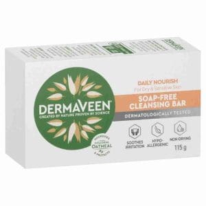 Dermaveen Daily Nourish Soap - Free Cleansing Bar For Dry & Sensitive Skin 115G