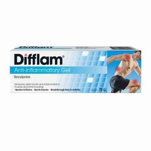 Difflam Anti - Inflammatory Gel 75G Temporary Relief Of Pain Muscles And Joints