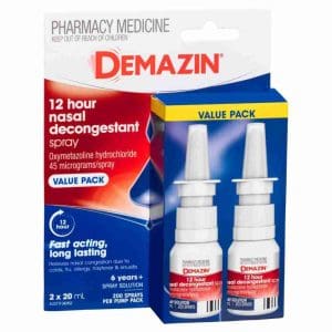 Demazin 12 Hour Nasal Decongestant Spray Value Pack 2 X 20ml - Image 1