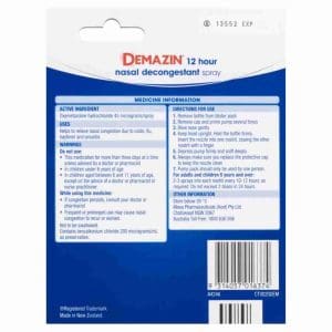 Demazin 12 Hour Nasal Decongestant Spray Value Pack 2 X 20ml - Image 4