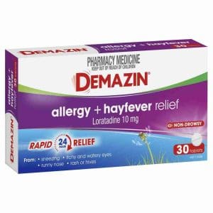 Demazin Allergy + Hayfever Relief Non - Drowsy 30 Tablets