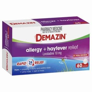 Demazin Allergy + Hayfever Relief Non - Drowsy 60 Tablets - Image 1