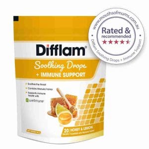 Difflam Soothing Throat Drops + Immune Support Honey & Lemon Flavour 20 Drops - Image 4