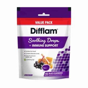 Difflam Soothing + Immune Support Black Elderberry Flavour Value Pack