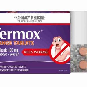 Vermox Worming Treatment Orange Tablets 6 Tablets - Image 4