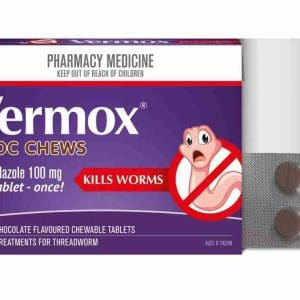 Vermox Worming Treatment Choc Chews 6 Tablets - Image 5