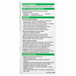 Panadol Children 1 - 5 Years Colourfree suspensionension, Strawberry Flavour, 200ml - Image 4