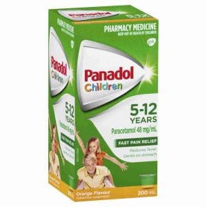 Panadol Children 5 - 12 Years Colourfree suspensionension, Orange Flavour, 200ml