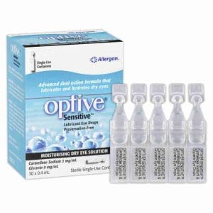 Optive Sensitive Lubricant Eye Drops 30 X 0.4ml - Image 5