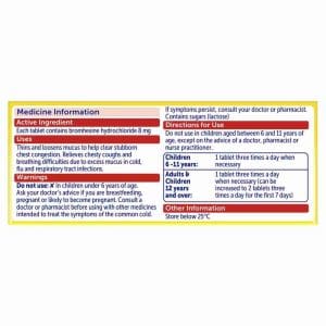 Bisolvon Chesty Forte 30 Tablets - Image 3