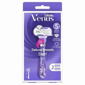 Gillette Venus Smooth Women'S Razor 1 Handle + 1 Blade Refill 2 Piece Set