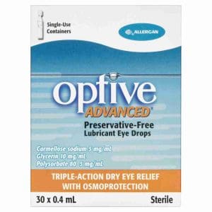 Optive Optive AdvancedÂ® Lubricant Eye Drops 0.4ml X 30 Pack - Image 3