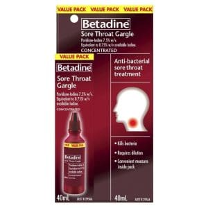 Betadine Sore Throat Gargle Concentrated 40ml
