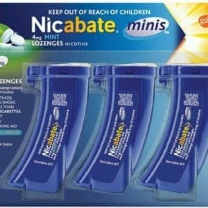 Nicabate Minis 4mg Mint - 60 Lozenges **New Formulation**
