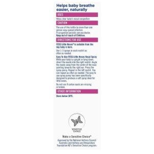 3* Fess Little Noses Saline Nose Spray Single 15ml - Image 4
