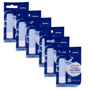 6* Nivea Hydro Care Lip Balm 4.8G