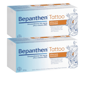 2* Bepanthen Tattoo Aftercare Ointment 50G - Pro Vit B5 Support Sensitive Skin