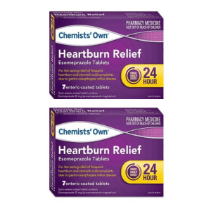 2* Chemists' Own Heartburn Stomach Acid Relief 20mg Once Daily Dose 7 Tablets