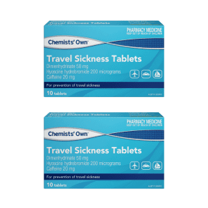 2* Chemists' Own Travel Sickness For Prevent Sickness During Travel 10 Tablets