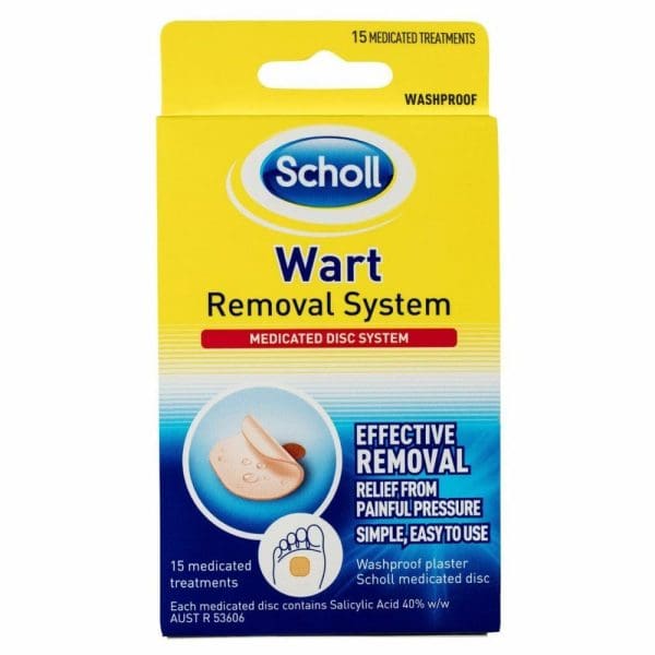 Scholl Wart Removal System 15 Discs Washproof Relief from Painful Pressure Main Image
