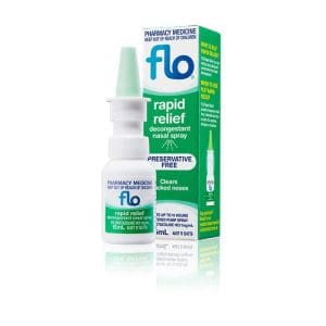 2*Flo Rapid Relief Decongestant Nasal Spray - Clear Blocked Or Runny Nose 15ml - Image 3