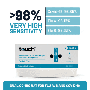 Touch Covid - 19 And Flu A/B Rapid Antigen Combo Test - For Self Testing 2 Tests - Image 3