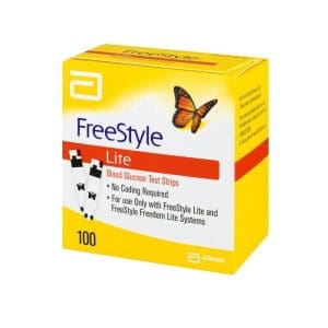 Abbott FreeStyle Optium Blood Glucose Test Strips 100 Pack - Image 4