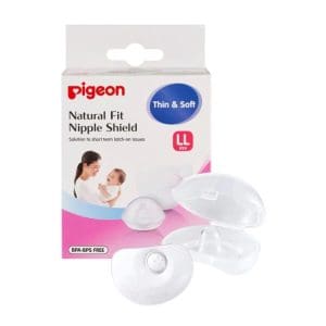 Pigeon Nipple Shield Silicone, Wide Contact Surface, Bpa & Bps Free Size Ll
