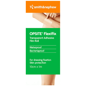 Opsite Flexifix Transparent Adhesive Film Roll Dressing Fixation 10cm X 1M - Image 4