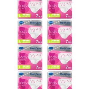 8* Molicare Premium Lady Pants 5 Drops Large Light To Moderate 7 Packs