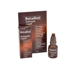 Betadine Antiseptic Topical Solution For Minor Abrasions & Skin Infection 15ml