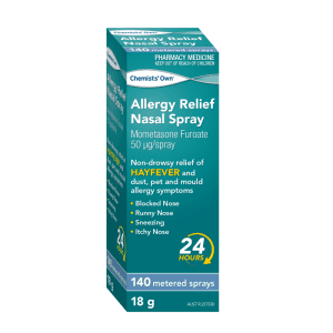 Co Allergy Relief Nasal Spray 140 Doses 50Mcg Hayfever Blocked Runny Itchy Nose