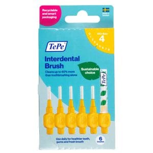 Tepe Interdental Brush 0.7Mm Yellow 6 Pack