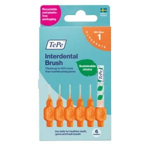 Tepe Interdental Brush 0.45Mm Orange 6 Pack