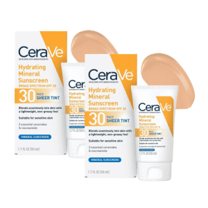 2* Cerave Tinted Sunscreen With SPF 30