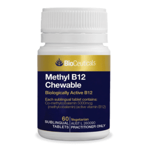 Bioceuticals Methyl B12 Chewable 60 Sublingual Tablets Active B12 Mecobalamin