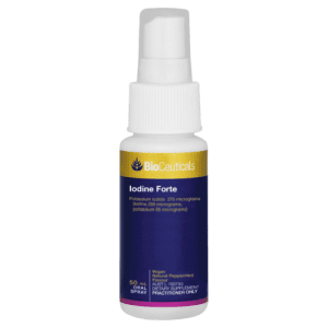 Bioceuticals Iodine Forte 50ml Oral Liquid Spray Healthy Thyroid Function Vegan