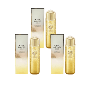 3*AHC Brilliant Glod Luxury Toner 140ml Moisture Anti Aging Care Elastic