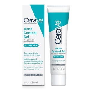 2* Cerave Acne Control Gel 2% Salicylic Acid Treatment + Aha & Bha 40ml Brand New