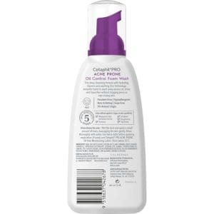 Cetaphil Pro Acne Prone Oil Control Foam Wash 236ml Deep Cleansing Formula Excess Oil Removal For Acne Prone Skin Soap - Free Hypoallergenic Non - Acnegenic Non - Comedogenic Dermatologist Tested - Image 3
