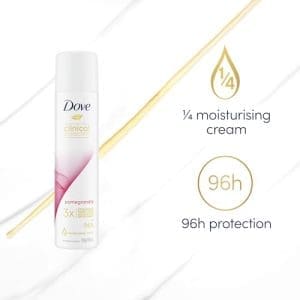 Dove Clinical Protection Antiperspirant Deodorant Pomegranate 180ml (packaging may vary) - Image 5